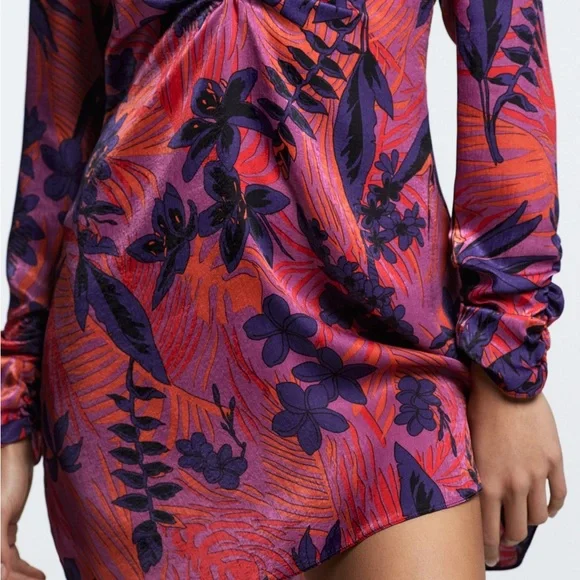 ZARA FLORAL DRESS SIZE S - Picture 9 of 10